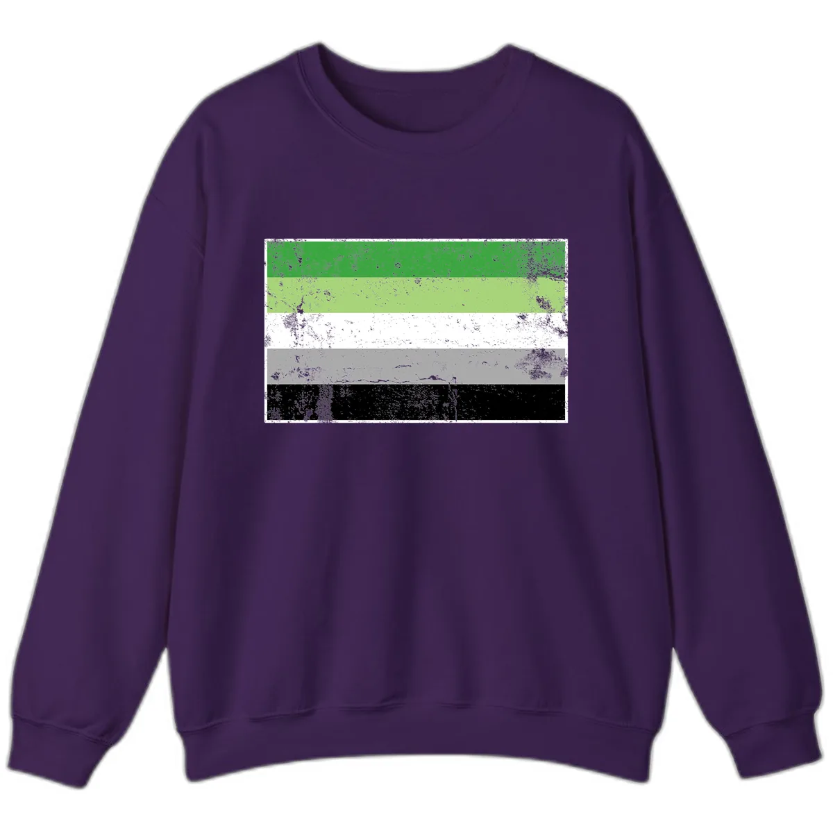 Demigender Pride Flag Stripes Sweatshirt in Purple