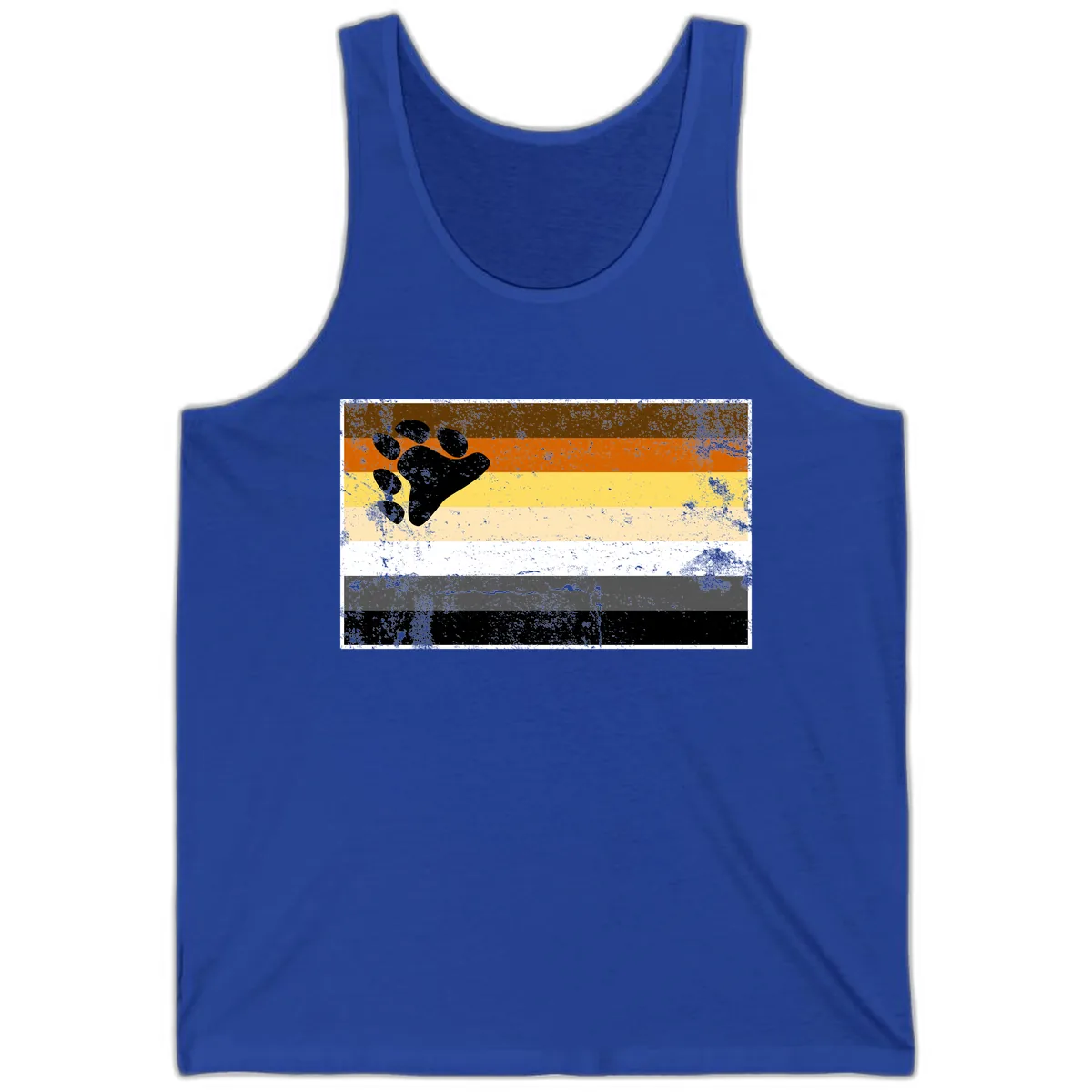 Bear Paw Pride Flag Tank in True Royal