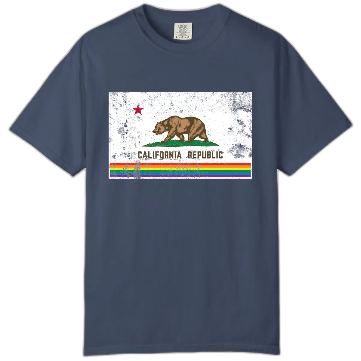 California Republic Pride Bear Comfort Color in Midnight
