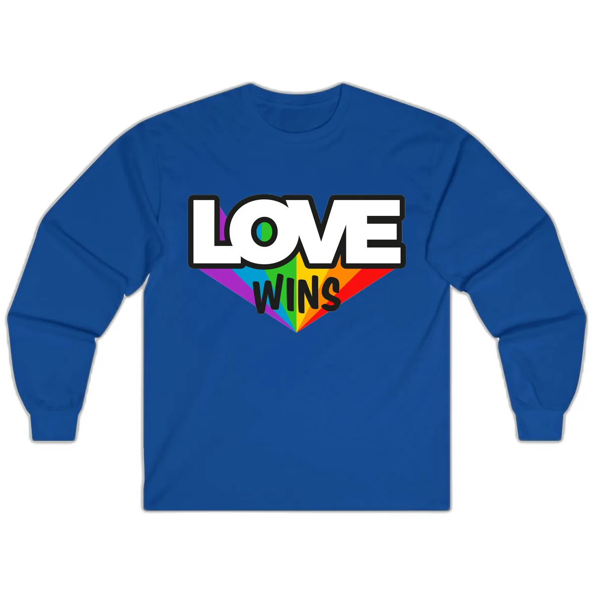 Love Wins Pride Wings Long Sleeve in Royal