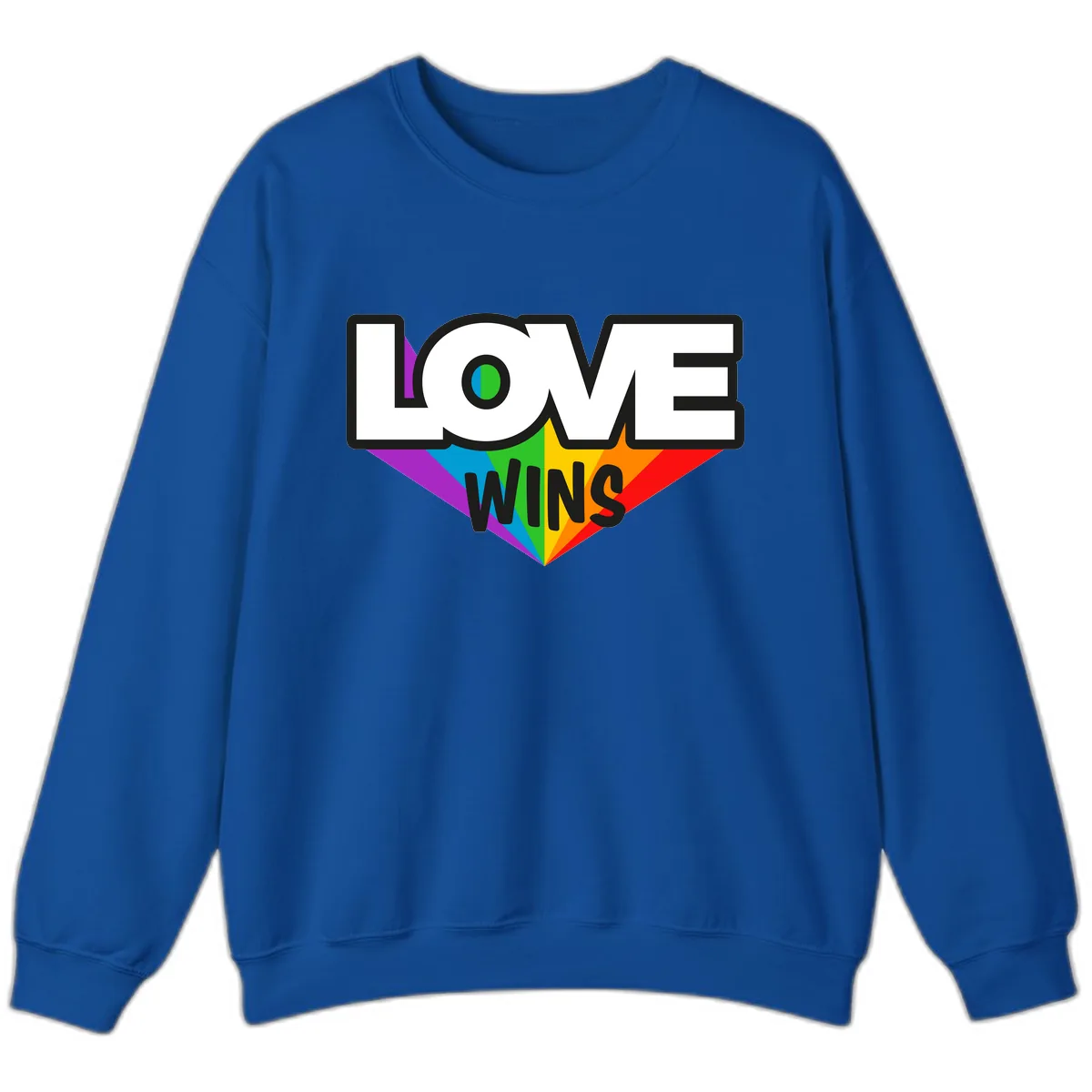 Love Wins Pride Wings Sweatshirt in Royal