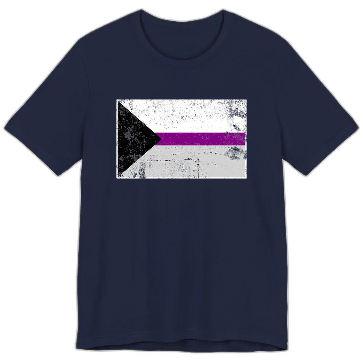 Asexual Pride Flag Design Premium T-Shirt in Navy