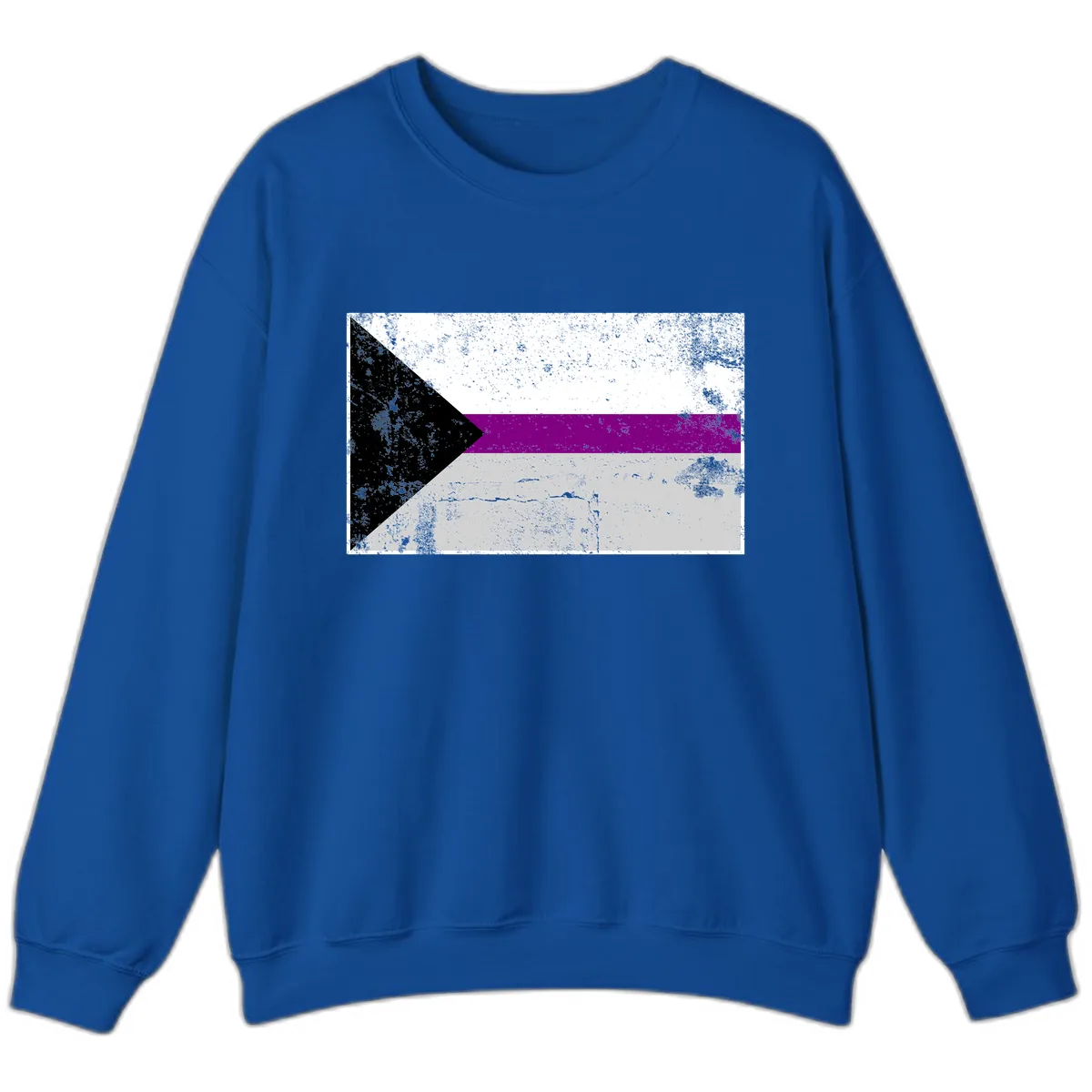 Asexual Pride Flag Design Sweatshirt in Royal