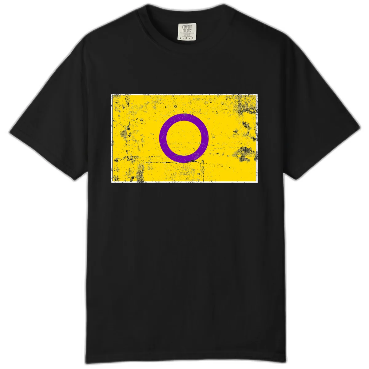 Purple Circle Minimalist Comfort Color in Black