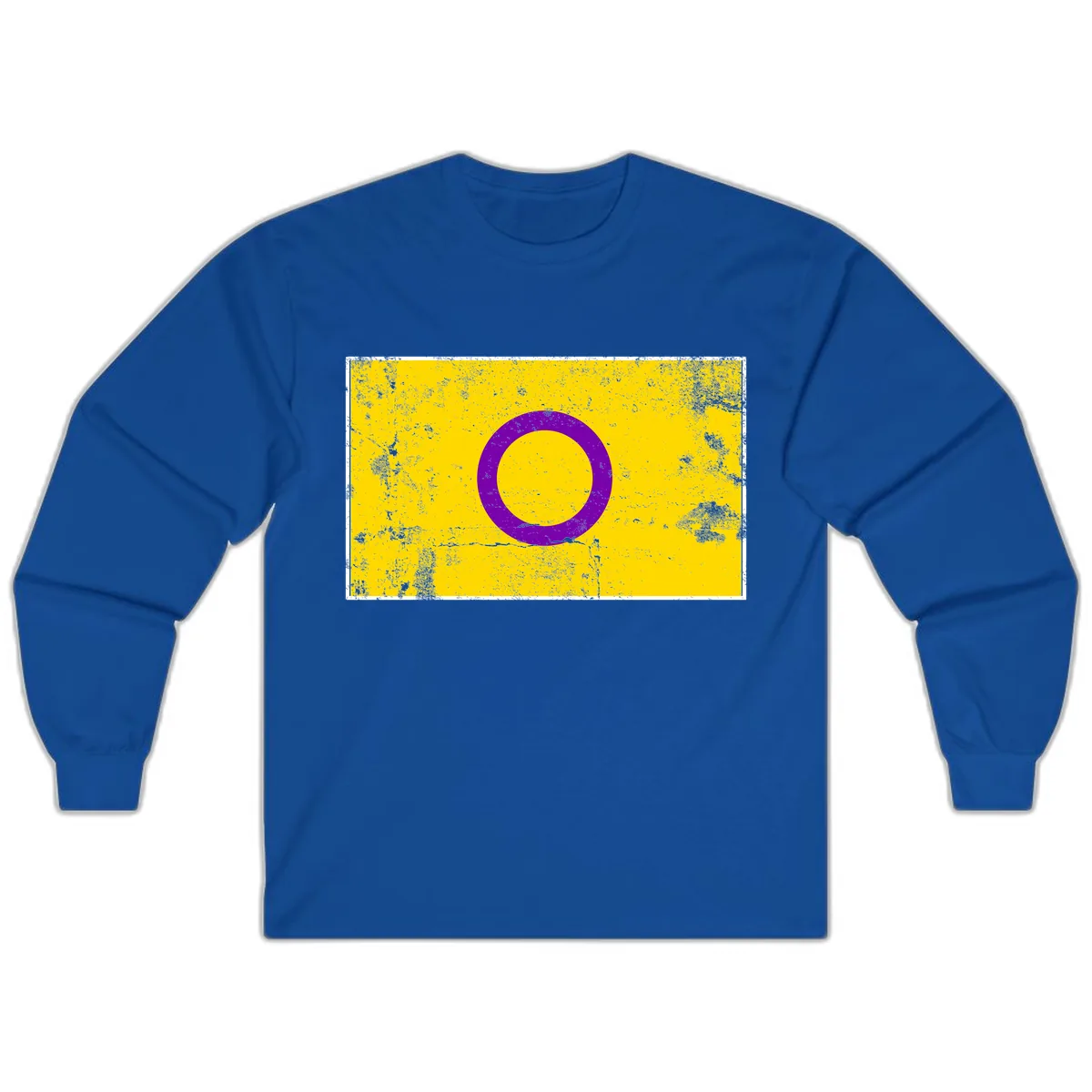 Purple Circle Minimalist Long Sleeve in Royal