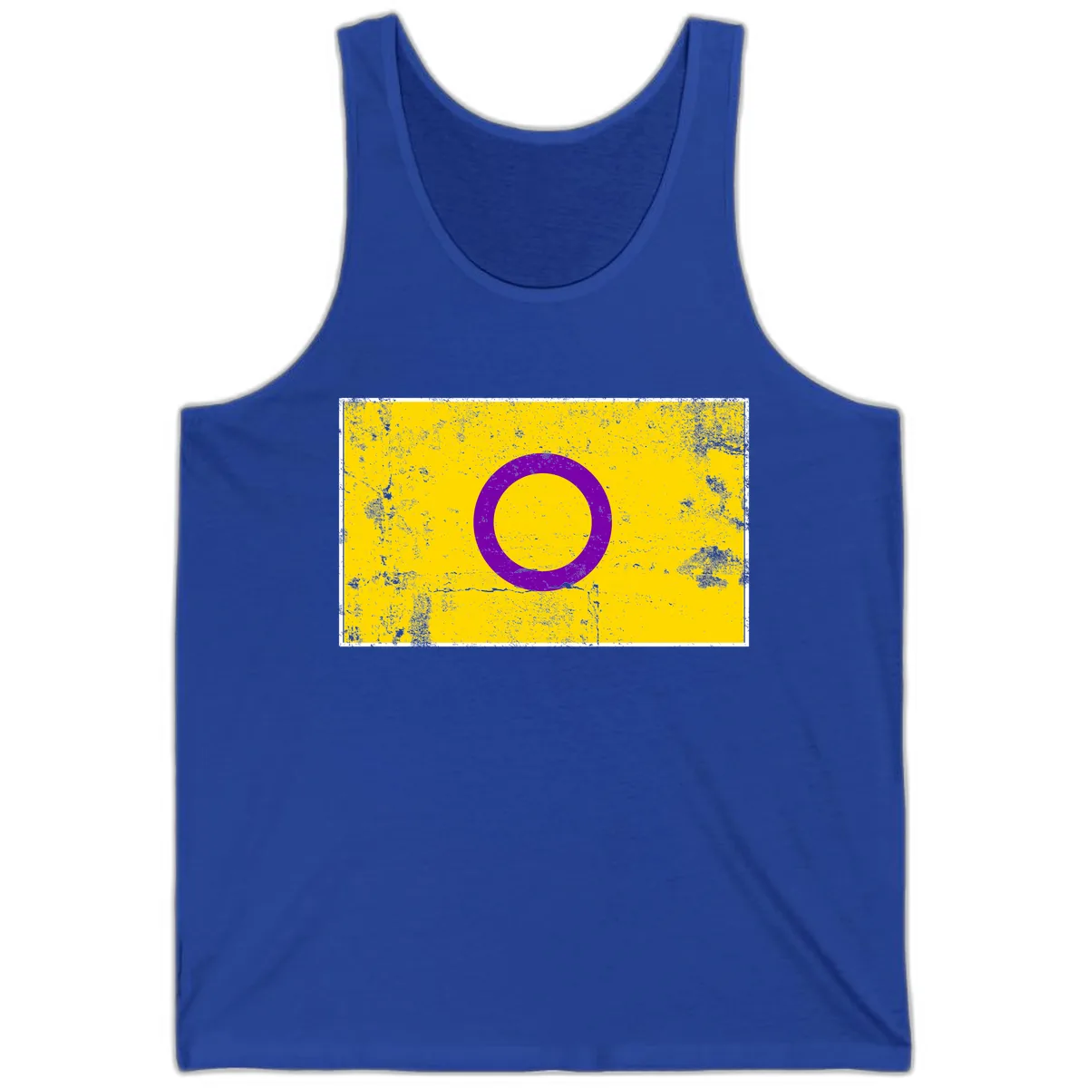 Purple Circle Minimalist Tank in True Royal