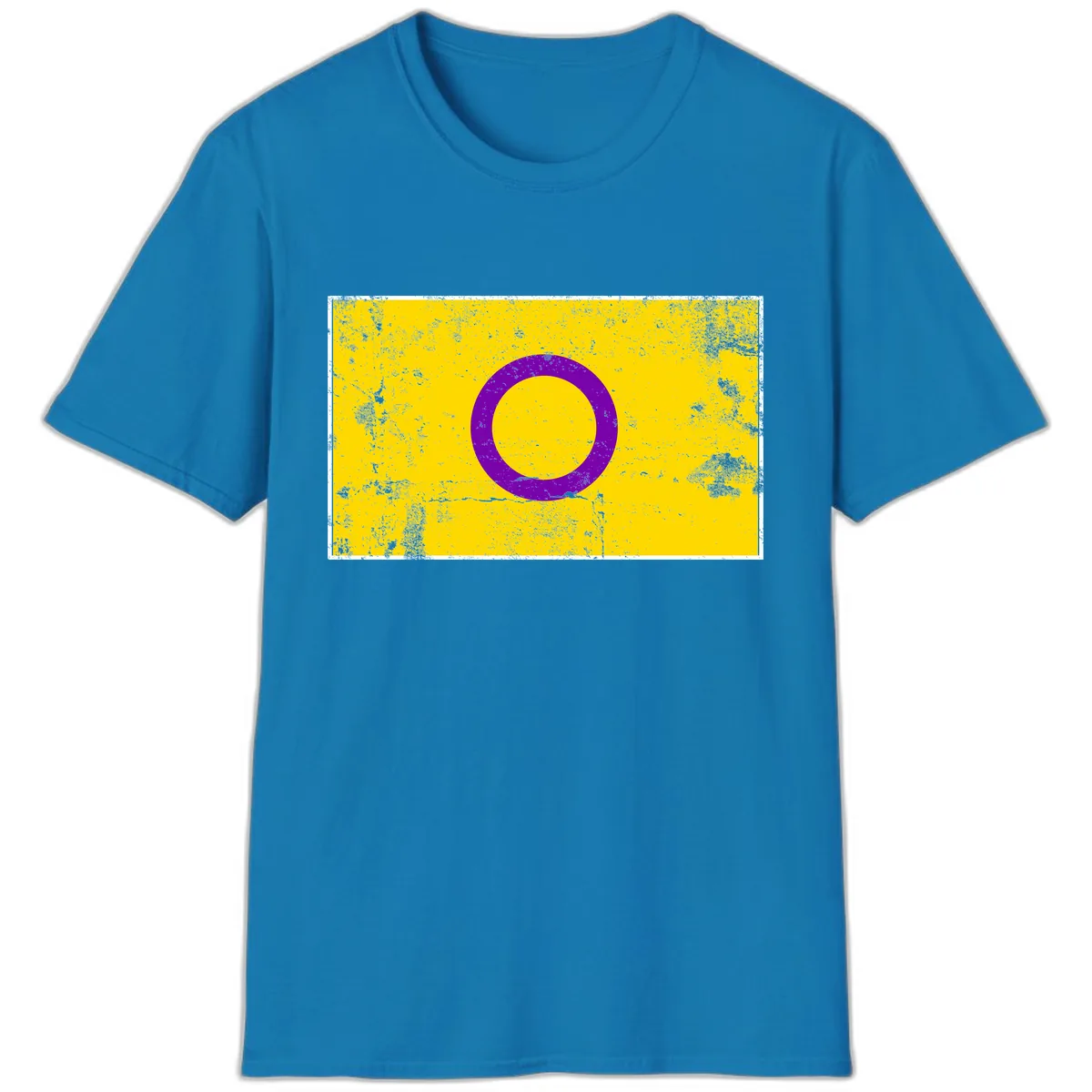 Purple Circle Minimalist T-Shirt in Sapphire