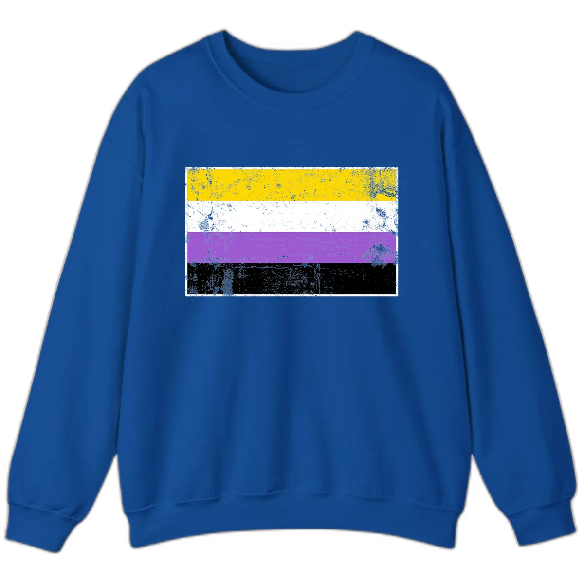 Nonbinary Pride Flag Sweatshirt in Royal