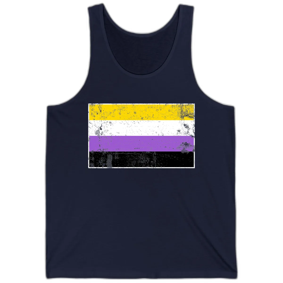 Nonbinary Pride Flag Tank in Navy