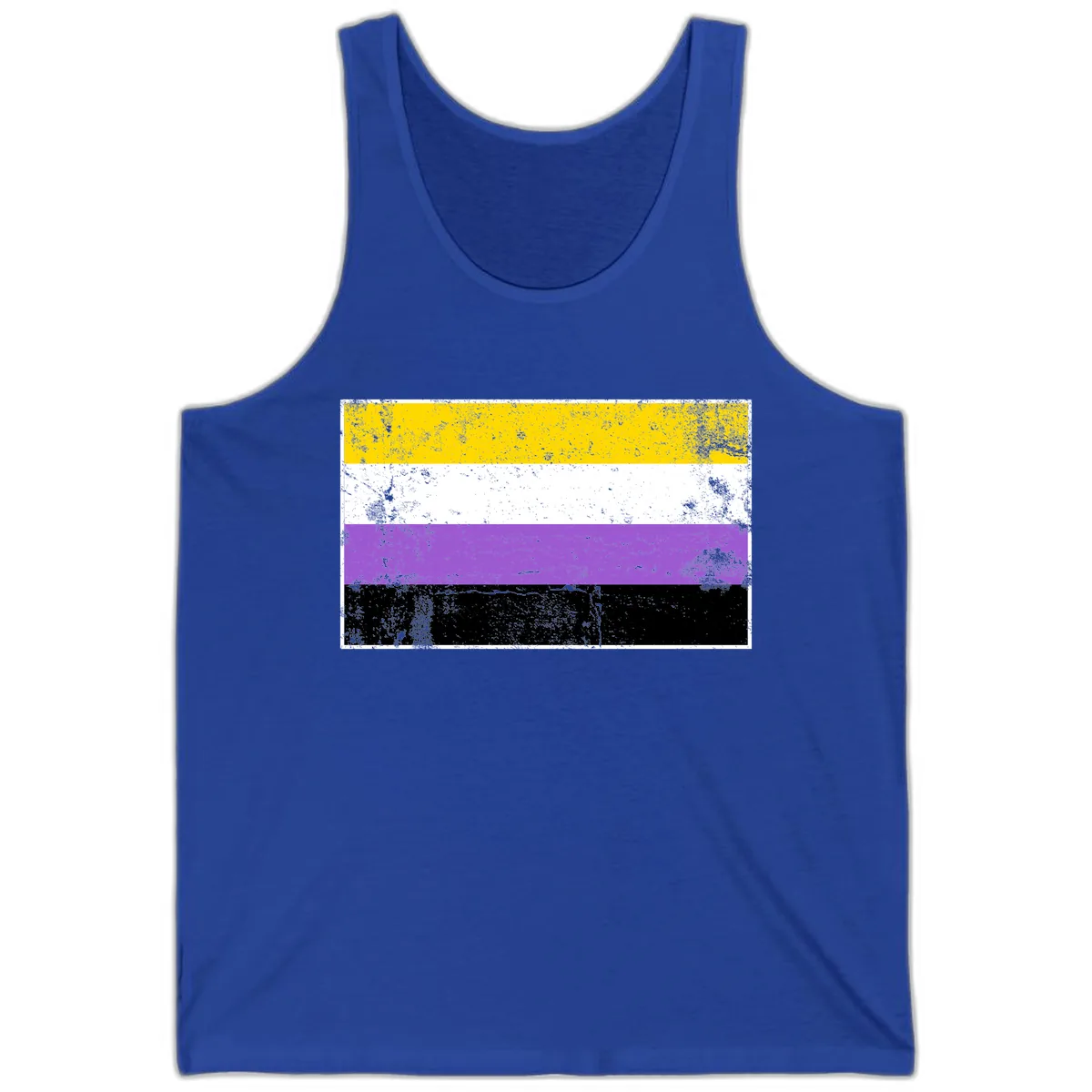 Nonbinary Pride Flag Tank in True Royal