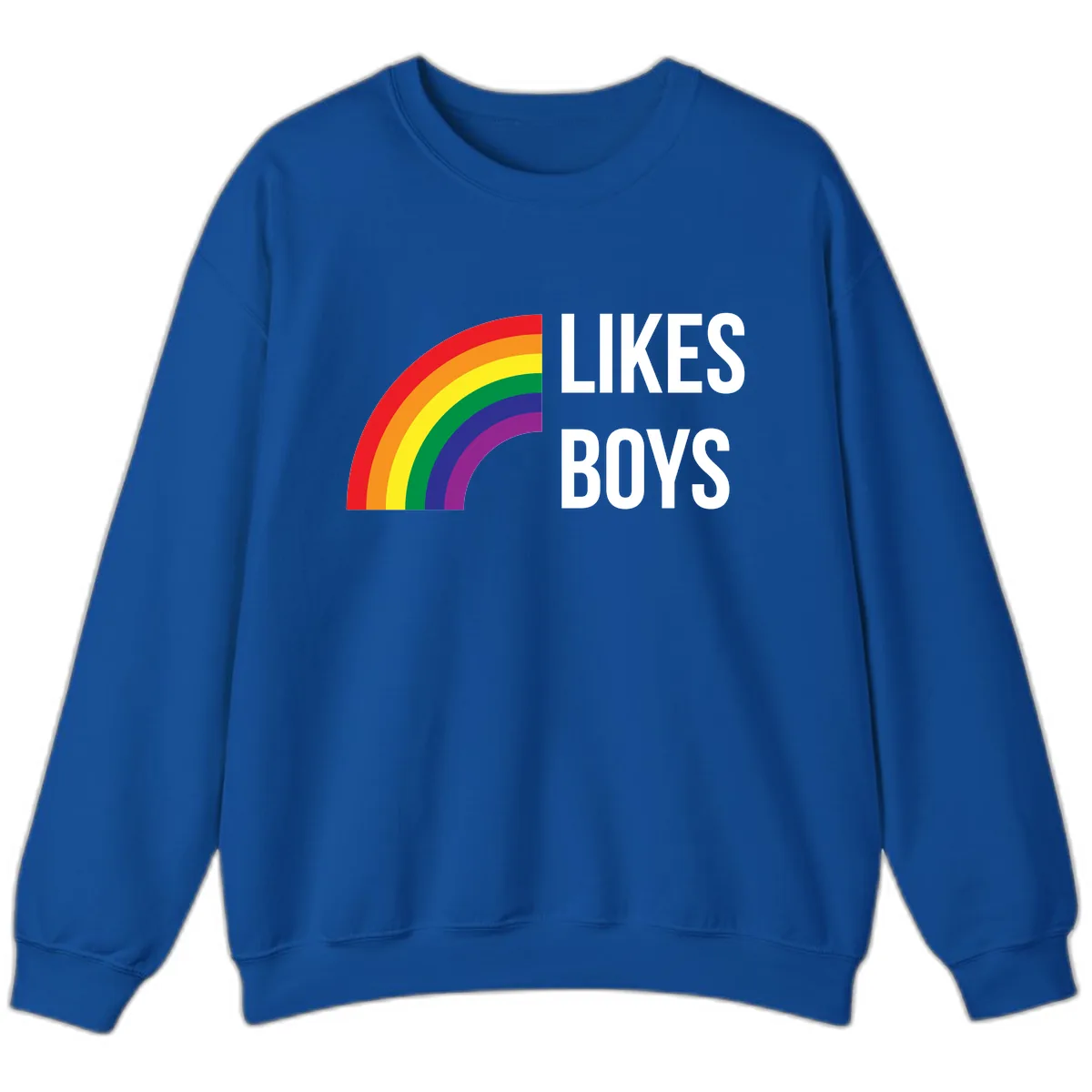Likes Boys Rainbow Pride Sweatshirt in Royal