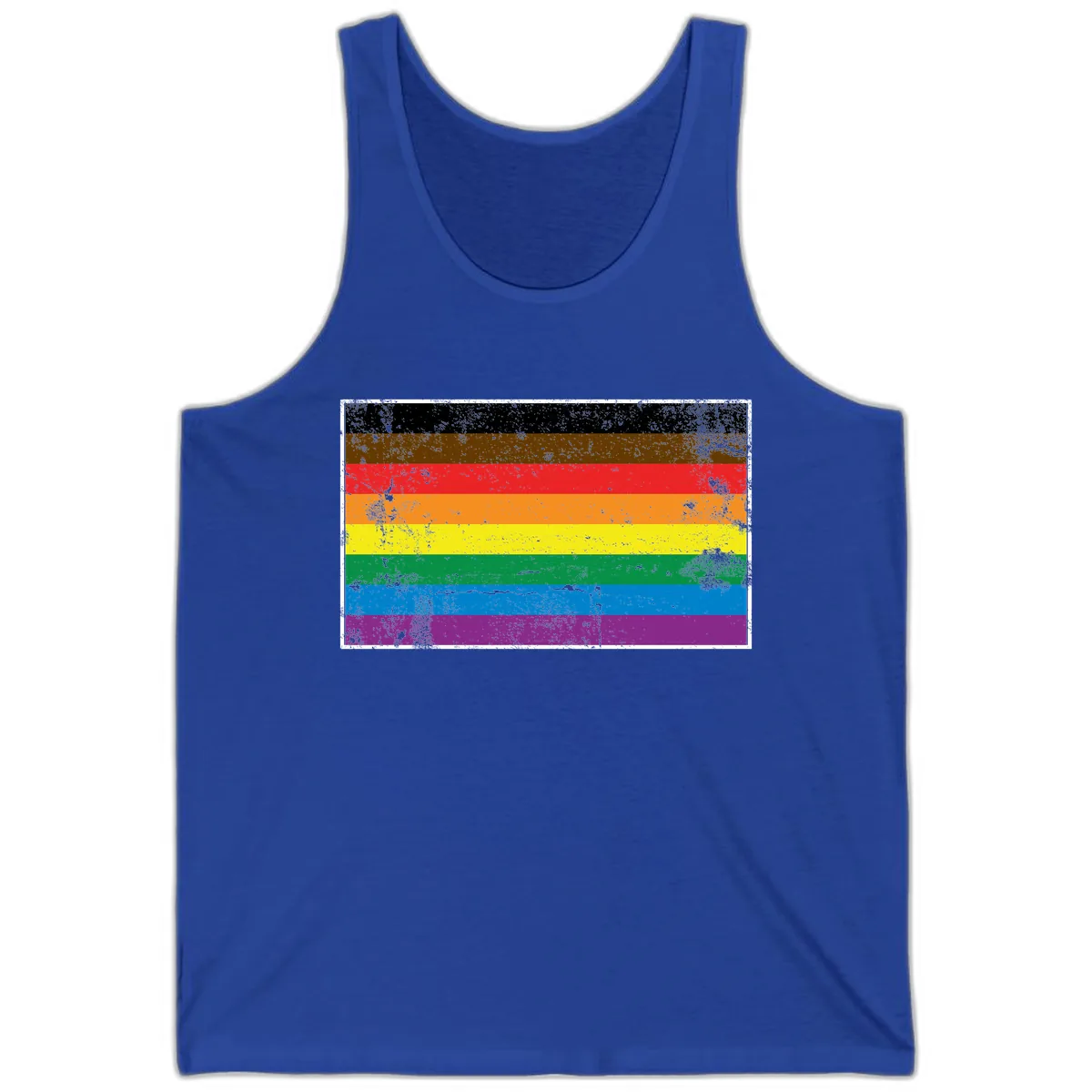 Rainbow Pride Flag Tank in True Royal