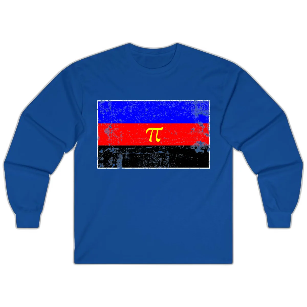 Pi Mathematical Symbol Pride Flag Long Sleeve in Royal