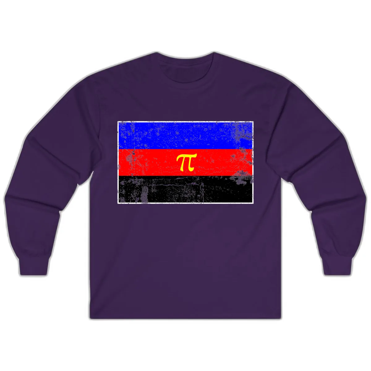 Pi Mathematical Symbol Pride Flag Long Sleeve in Purple