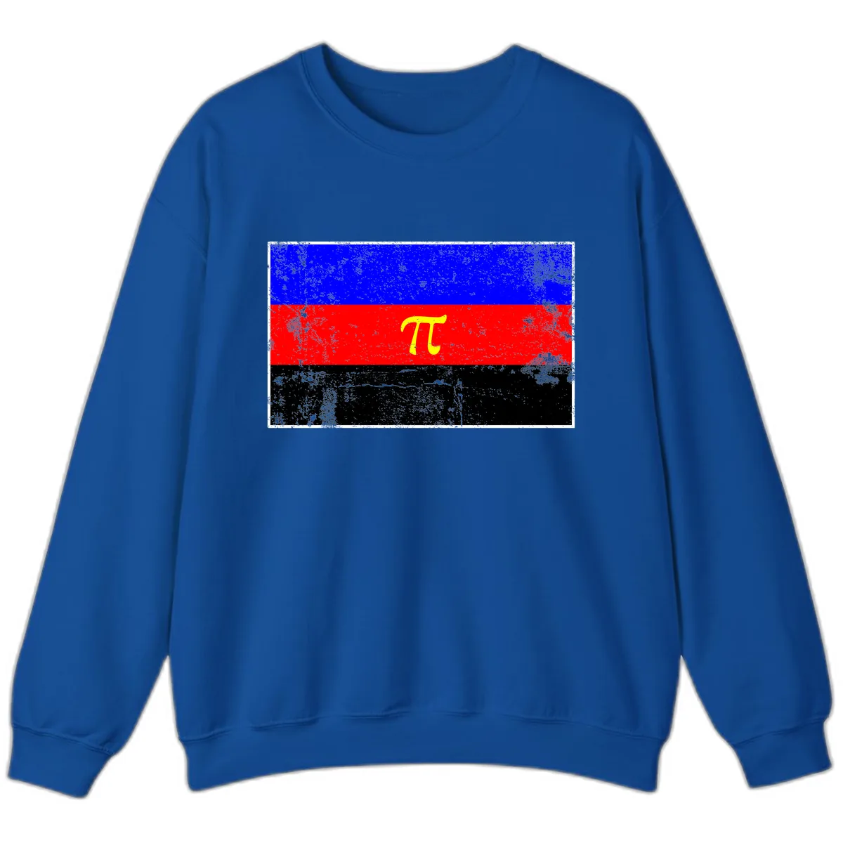 Pi Mathematical Symbol Pride Flag Sweatshirt in Royal