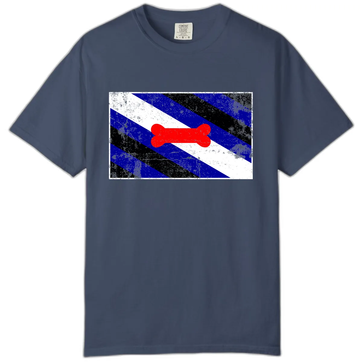 Bone Pride Flag Comfort Color in Midnight