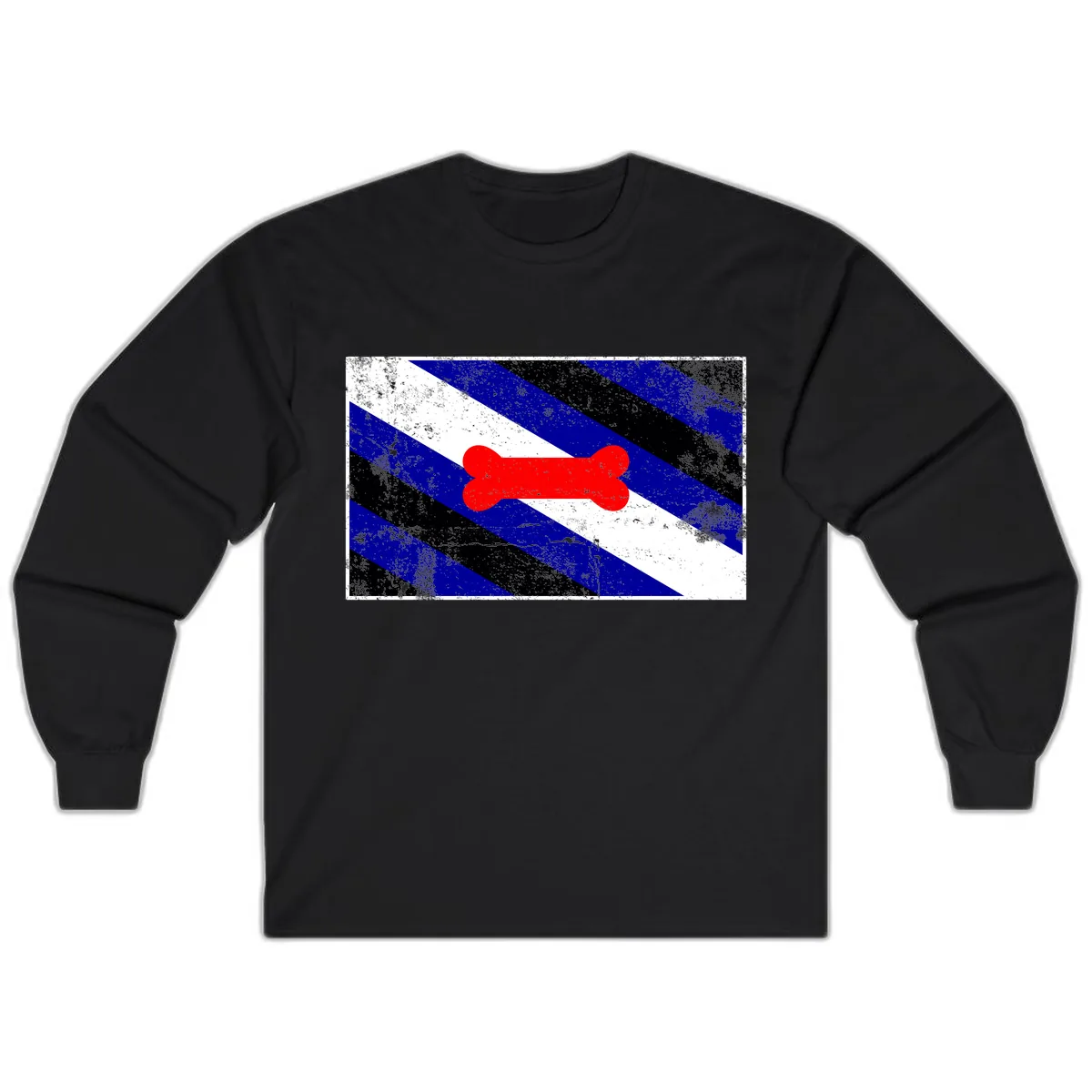 Bone Pride Flag Long Sleeve in Black