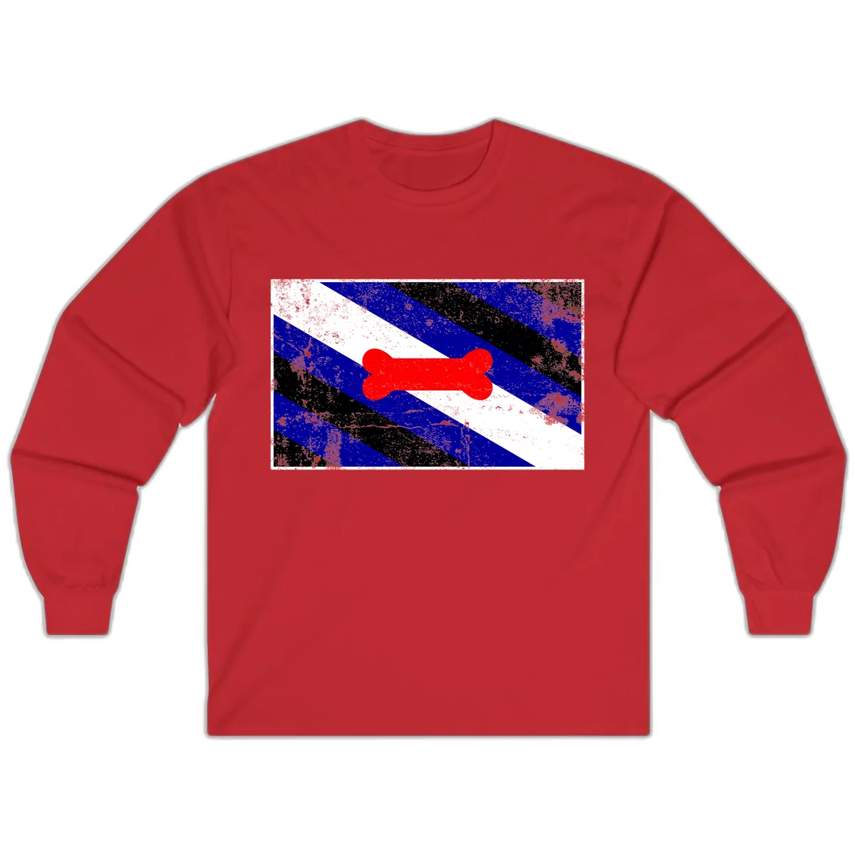 Bone Pride Flag Long Sleeve in Red