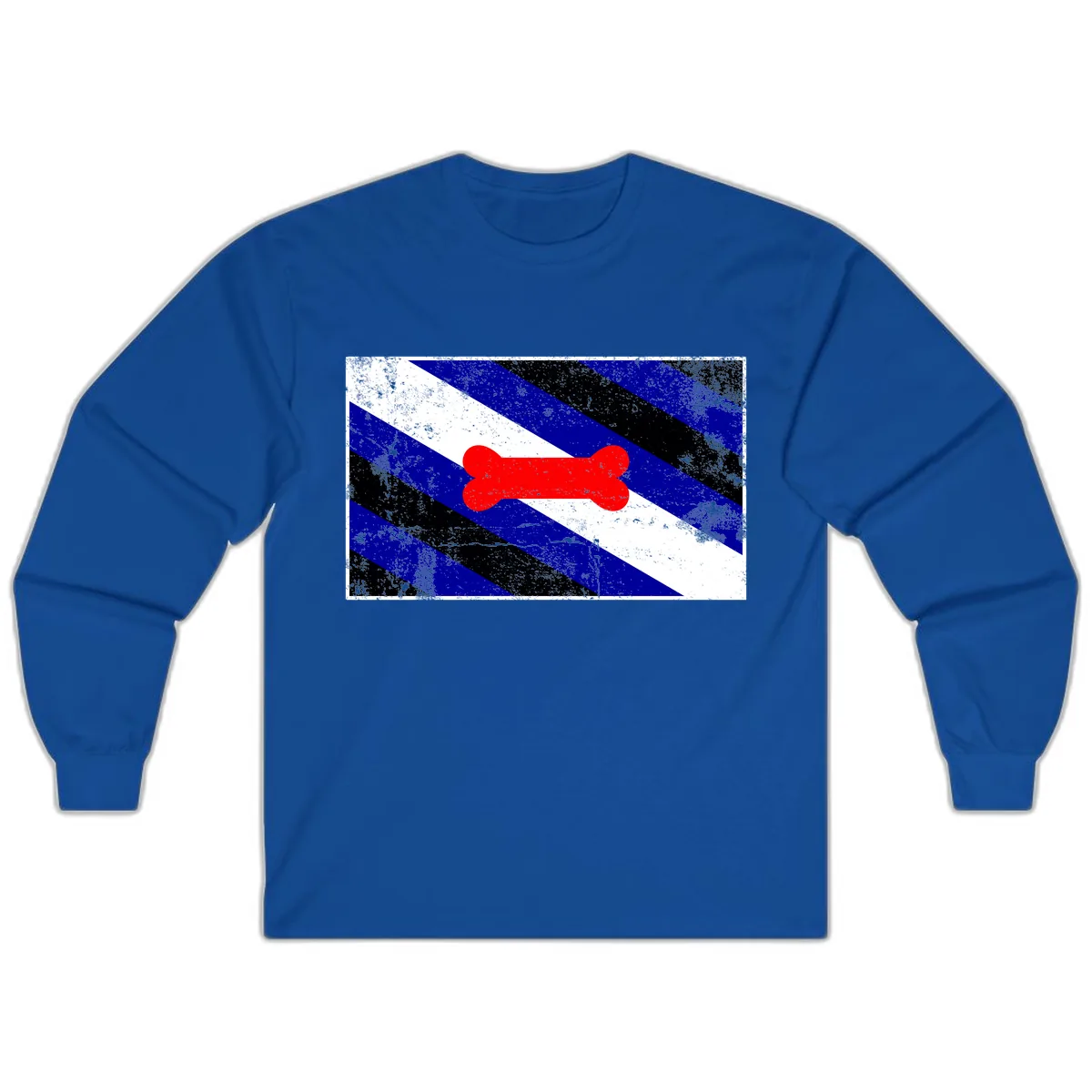 Bone Pride Flag Long Sleeve in Royal