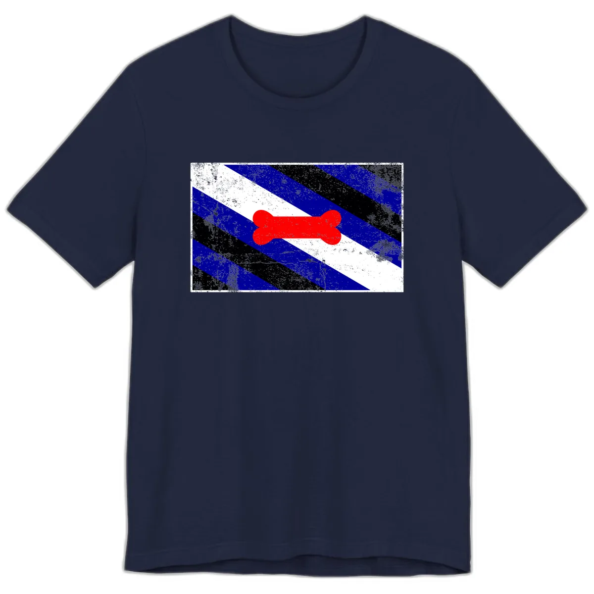 Bone Pride Flag Premium T-Shirt in Navy