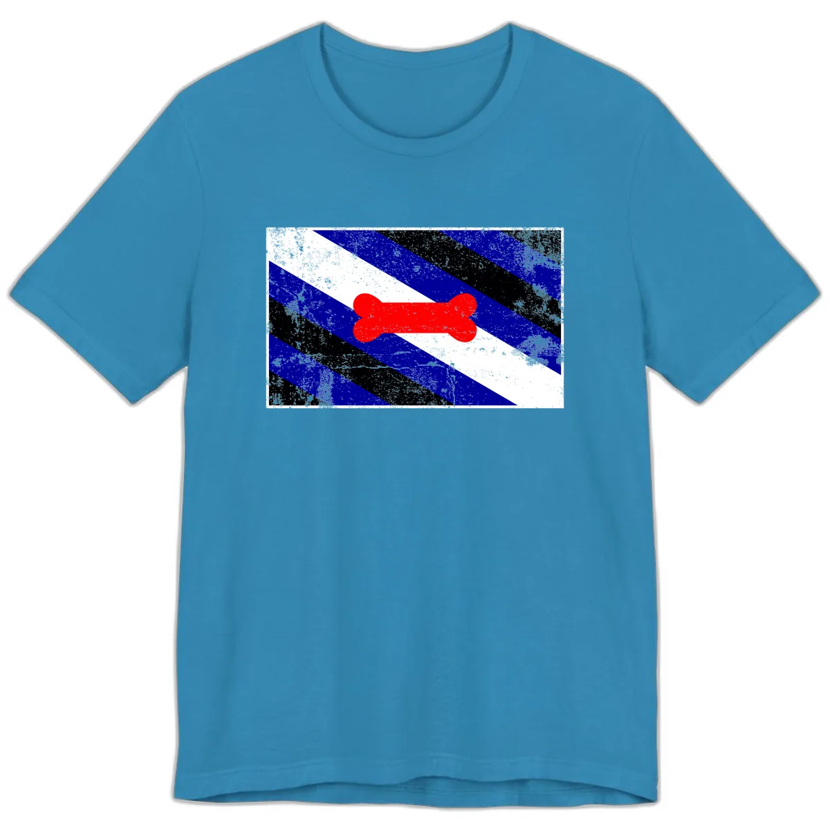 Bone Pride Flag Premium T-Shirt in Aqua