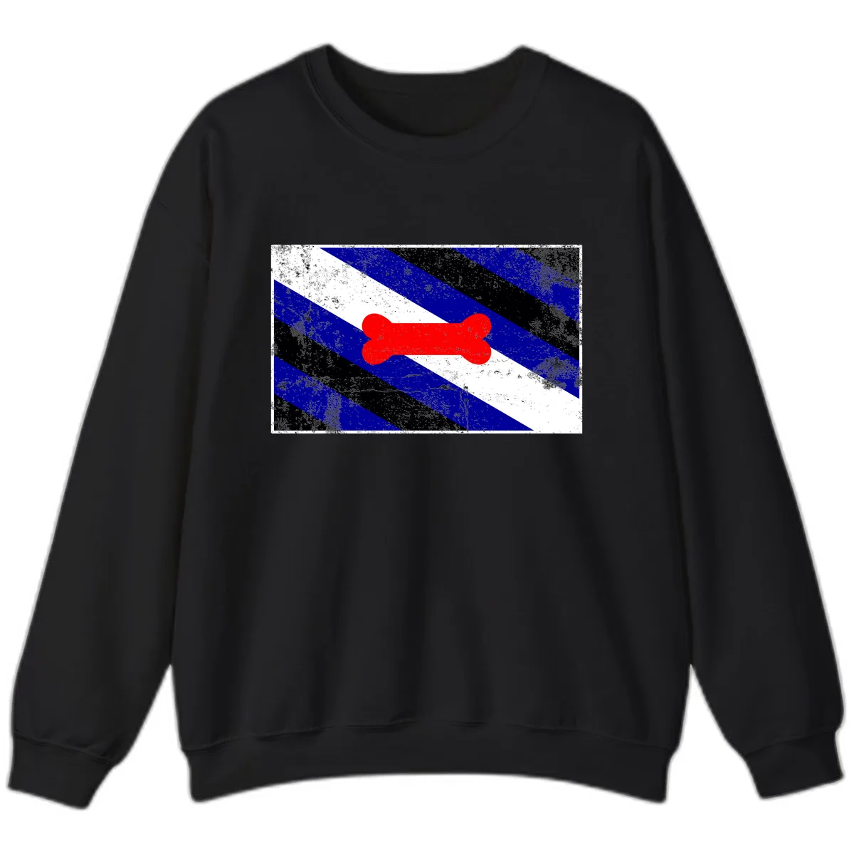 Bone Pride Flag Sweatshirt in Black