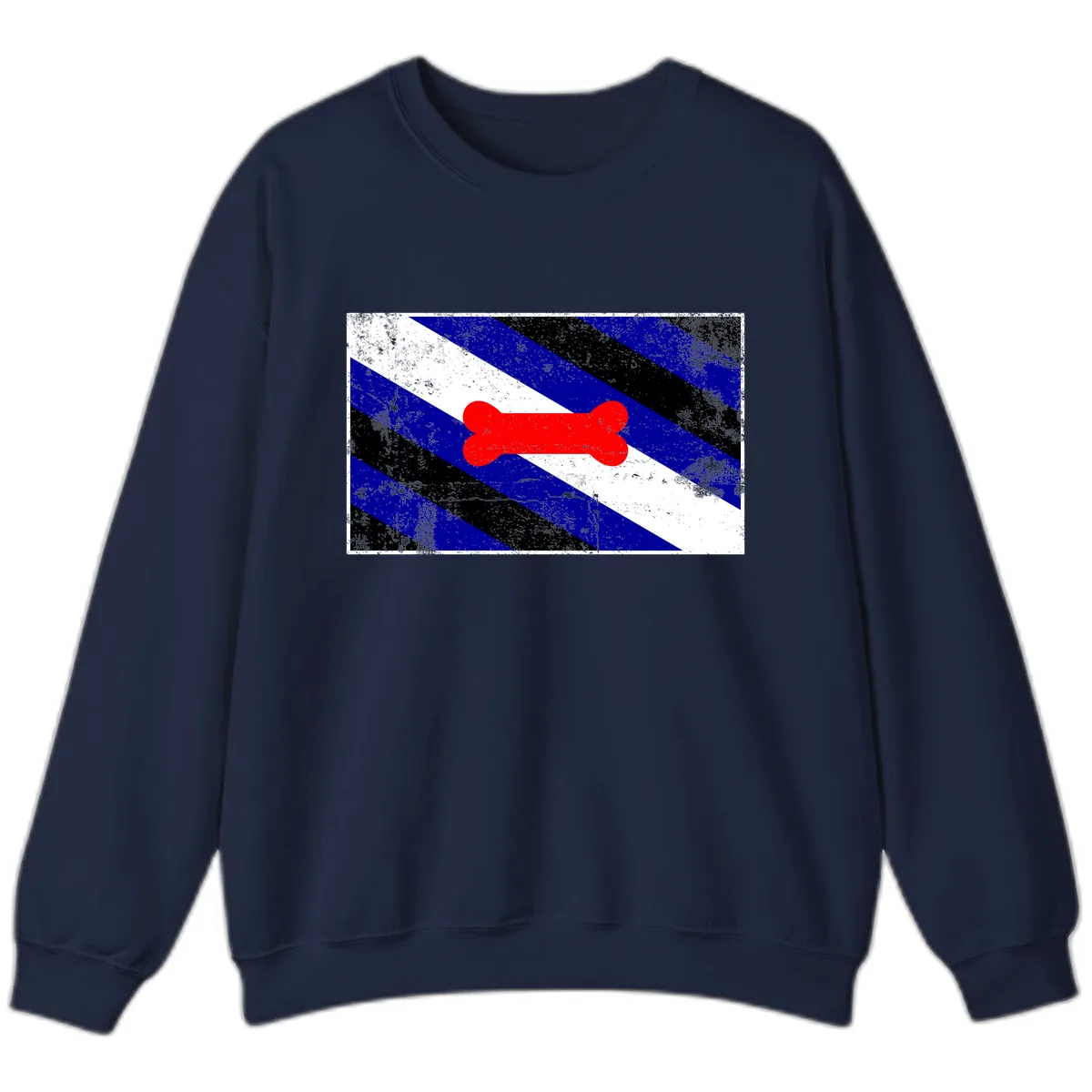 Bone Pride Flag Sweatshirt in Navy