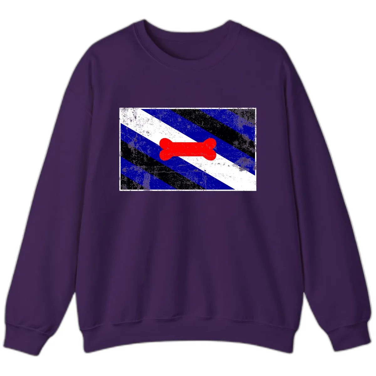 Bone Pride Flag Sweatshirt in Purple