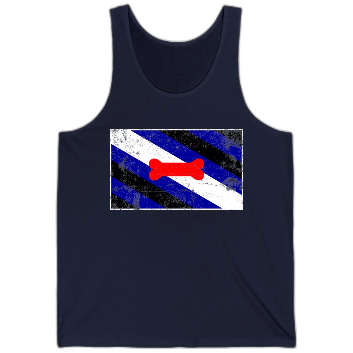 Bone Pride Flag Tank in Navy