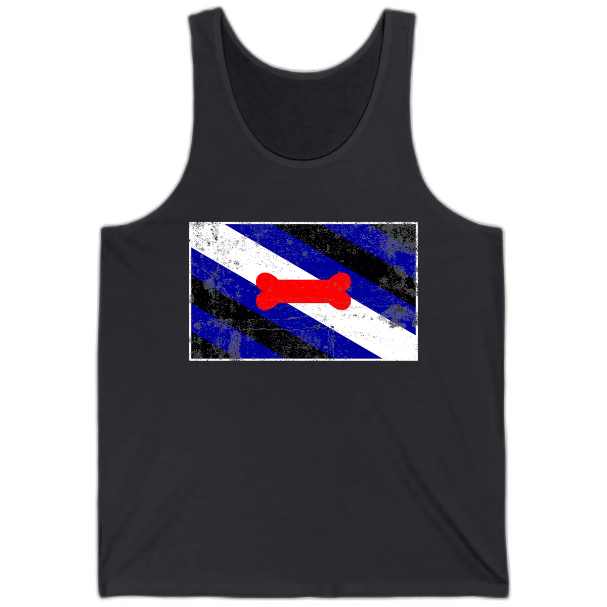 Bone Pride Flag Tank in Dark Grey