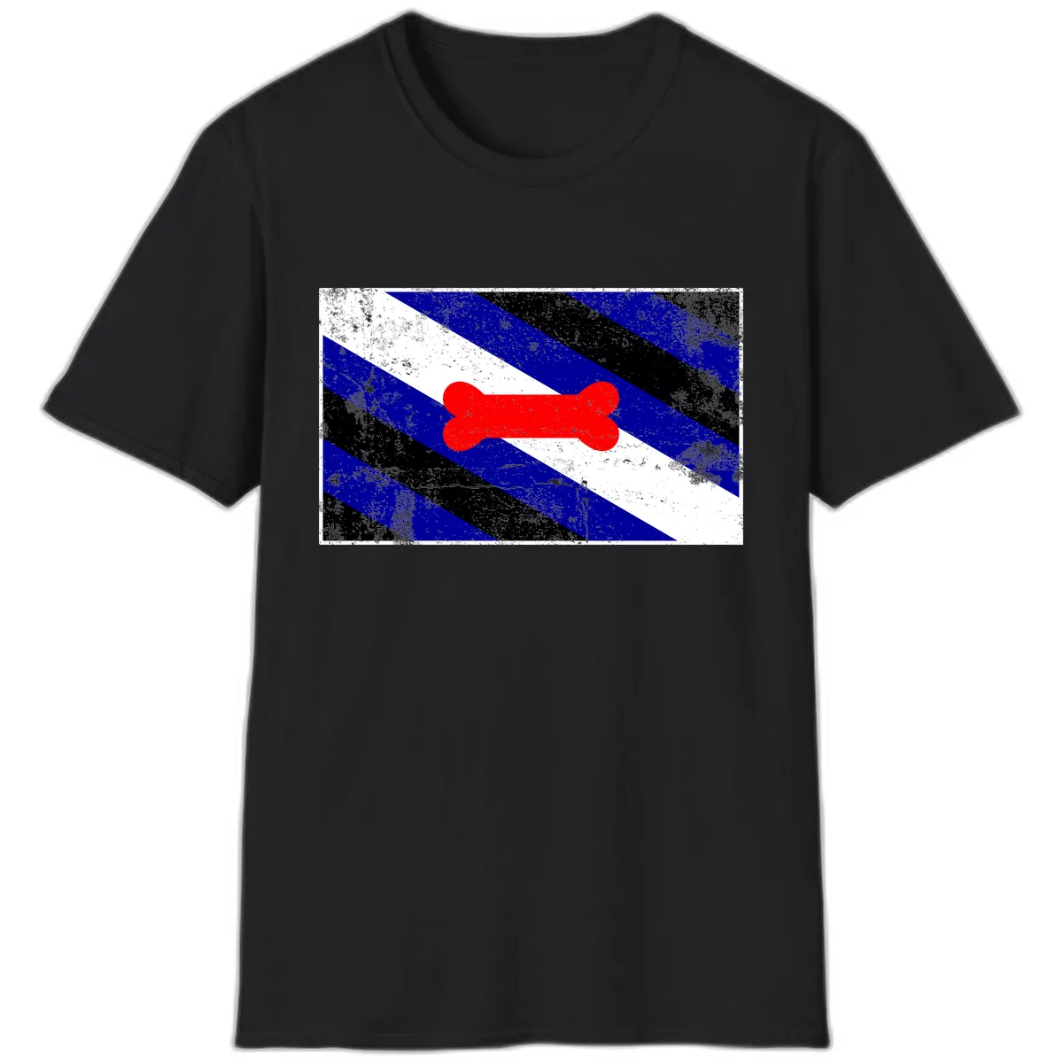 Bone Pride Flag T-Shirt in Black