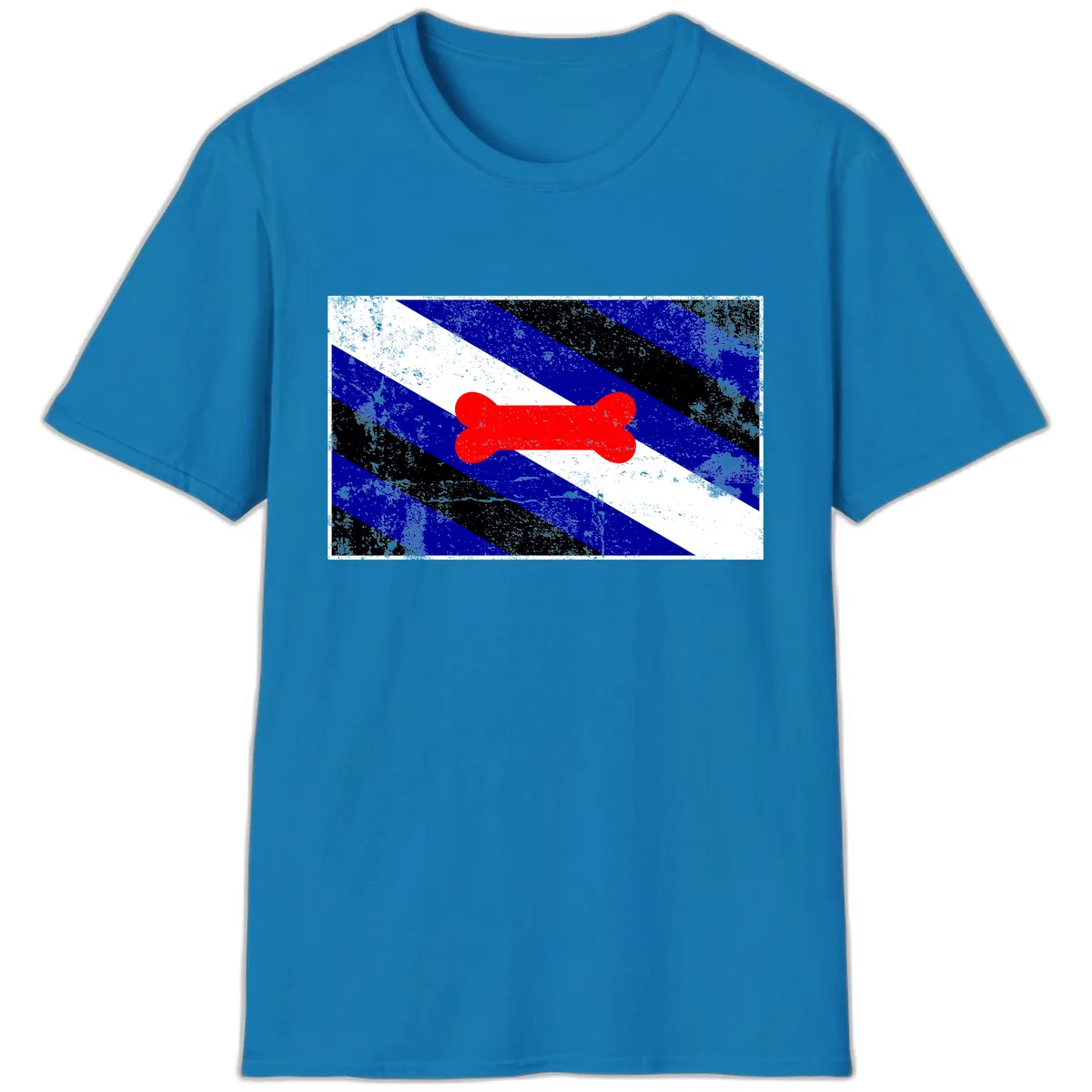Bone Pride Flag T-Shirt in Sapphire