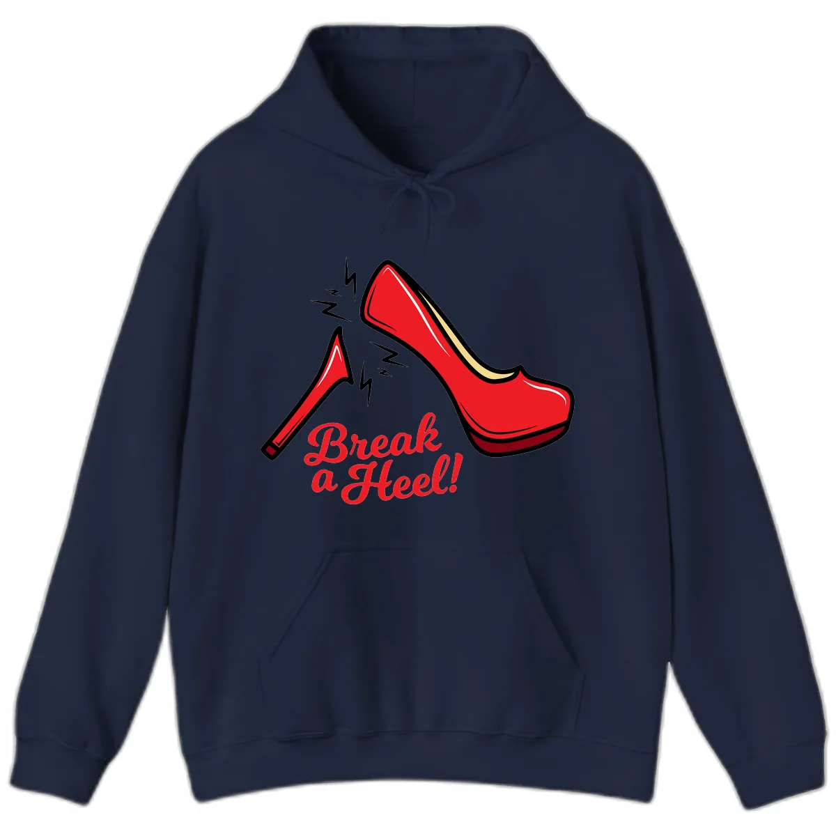 Break A Heel Hoodie in Navy