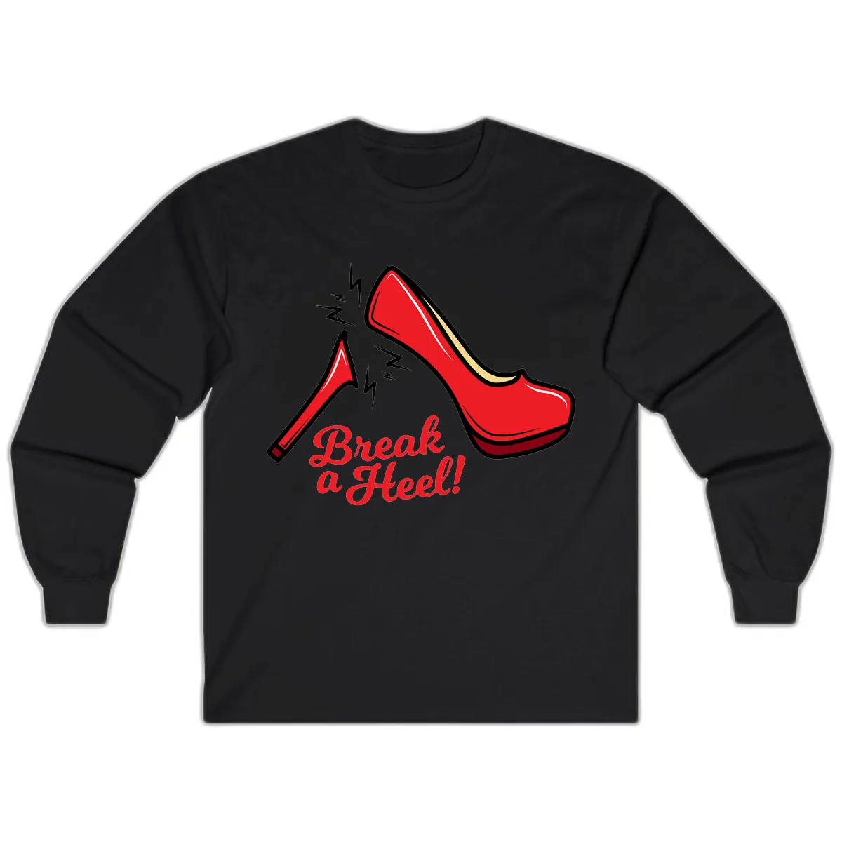 Break A Heel Long Sleeve in Black