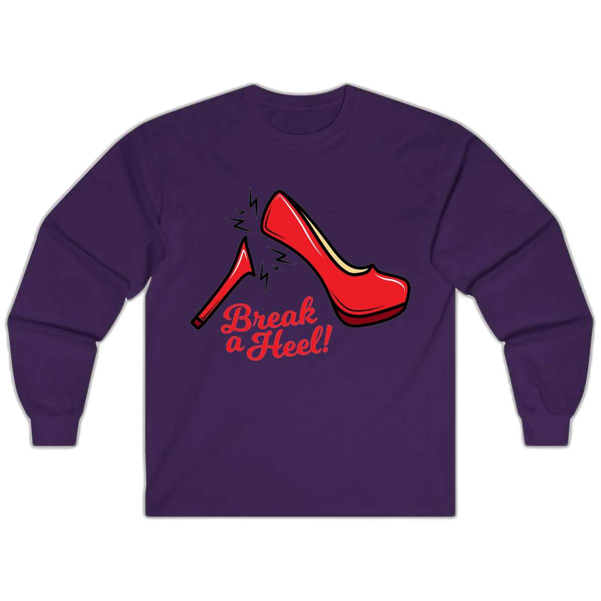 Break A Heel Long Sleeve in Purple