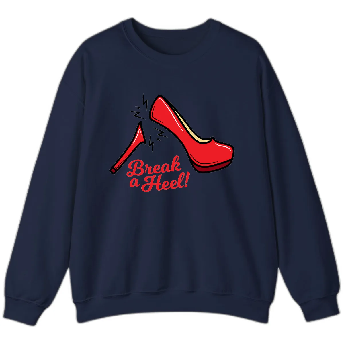 Break A Heel Sweatshirt in Navy