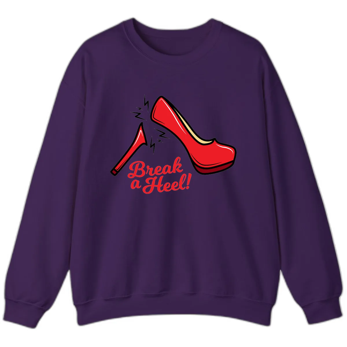 Break A Heel Sweatshirt in Purple