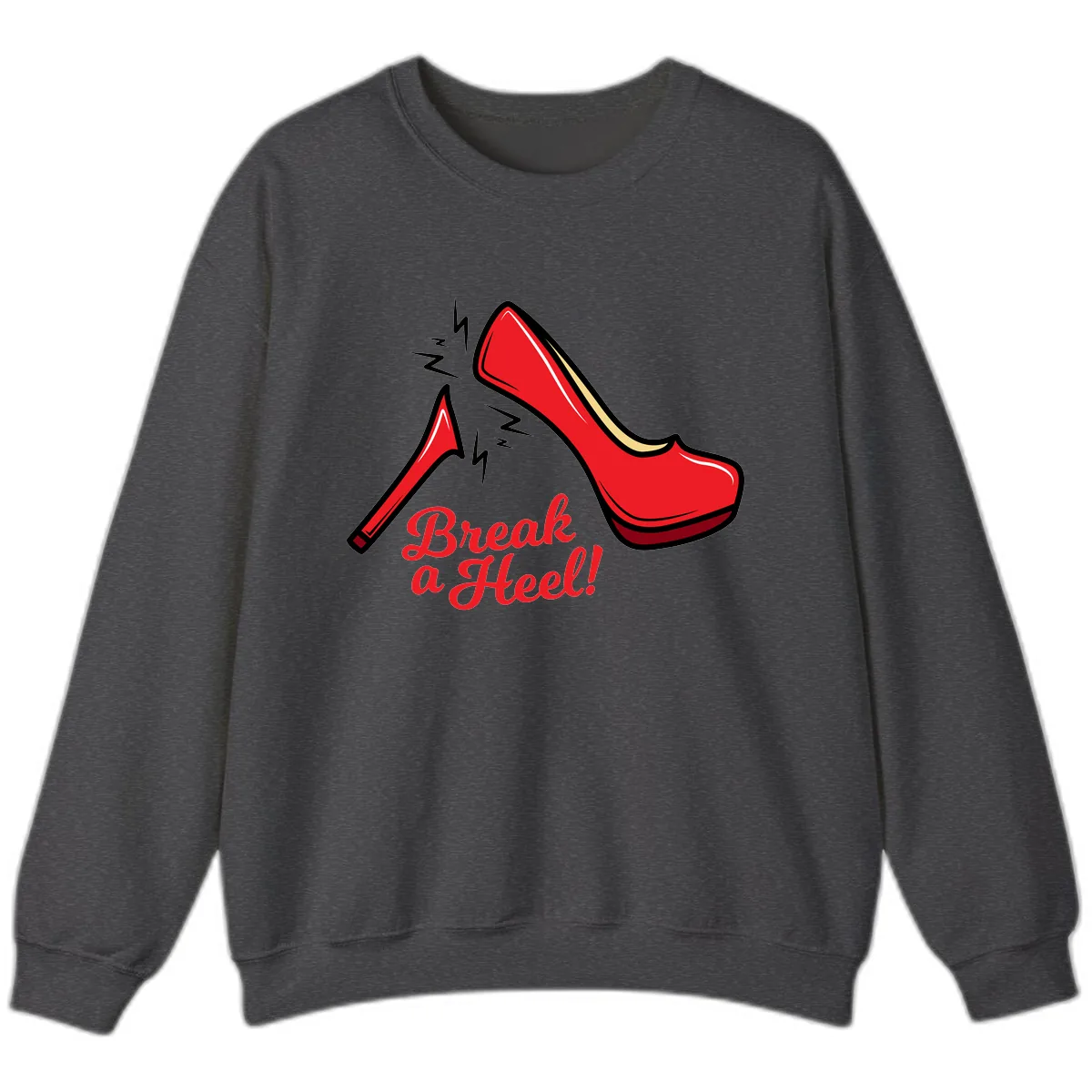 Break A Heel Sweatshirt in Dark Heather