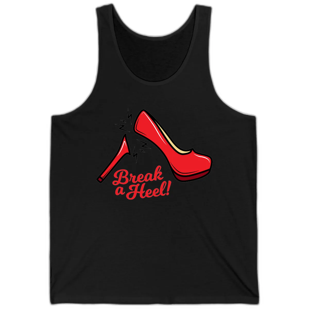 Break A Heel Tank in Black