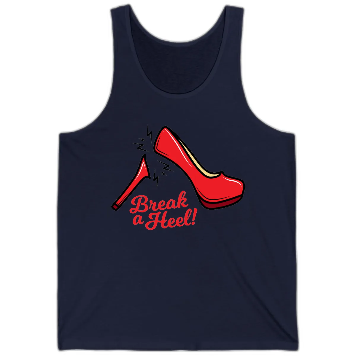 Break A Heel Tank in Navy