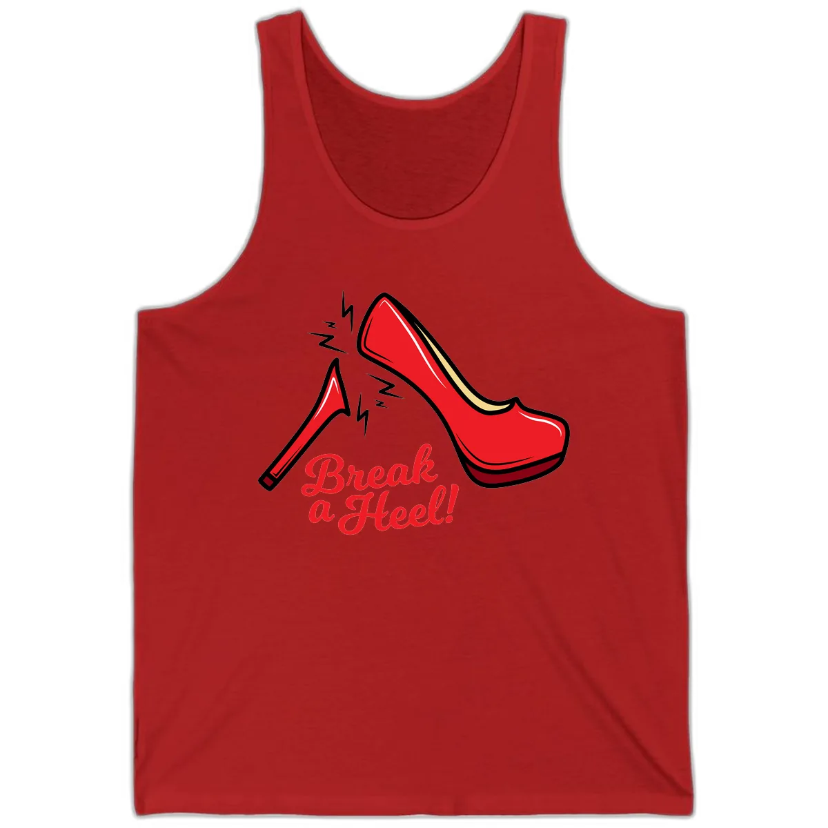 Break A Heel Tank in Red