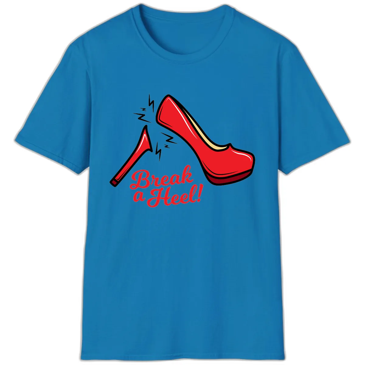 Break A Heel T-Shirt in Sapphire