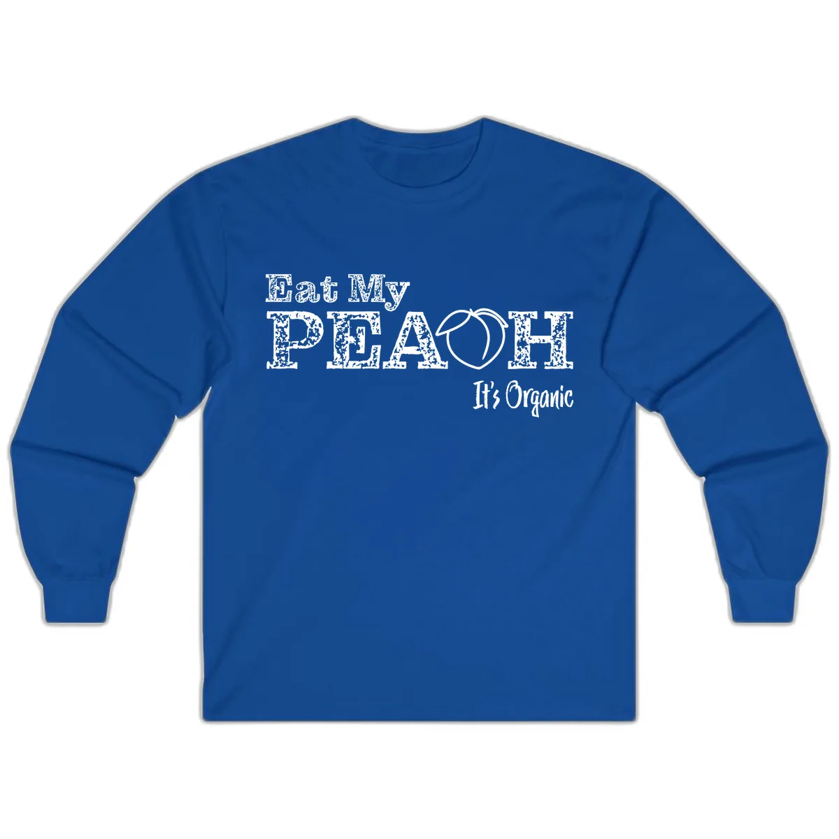 Eat My Peach It's Organic Long Sleeve in Royal