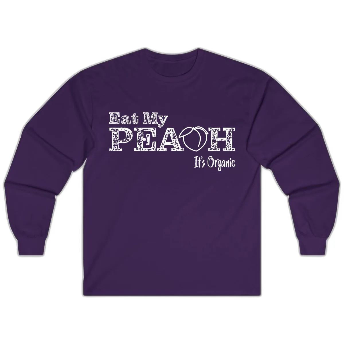 Eat My Peach It's Organic Long Sleeve in Purple