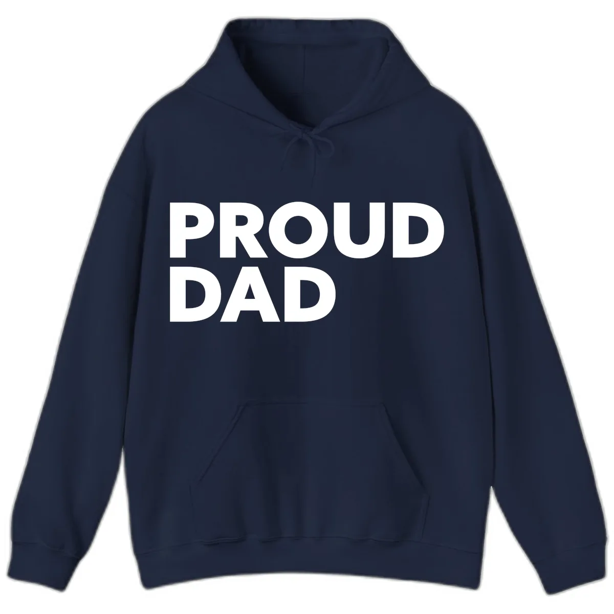 Proud Dad Bold Statement Hoodie in Navy