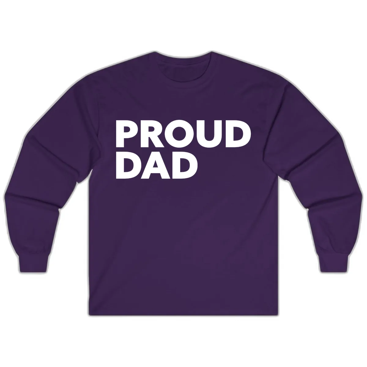 Proud Dad Bold Statement Long Sleeve in Purple