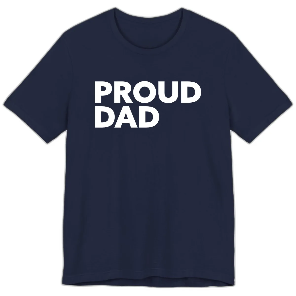 Proud Dad Bold Statement Premium T-Shirt in Navy