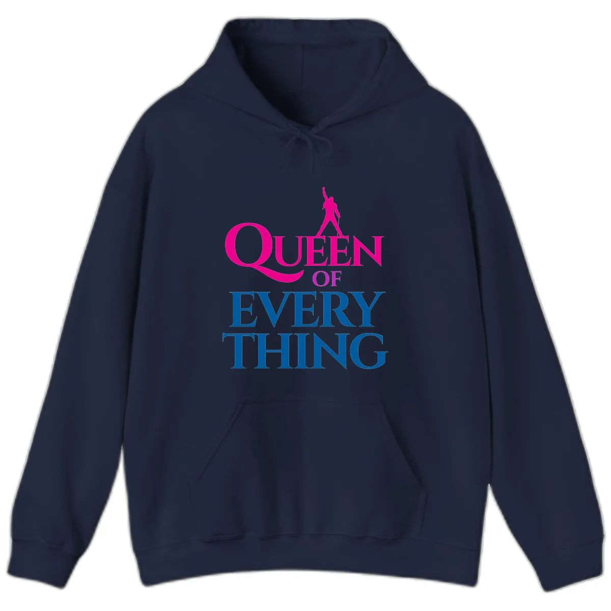 Queen Of Every Thing Hoodie in Navy