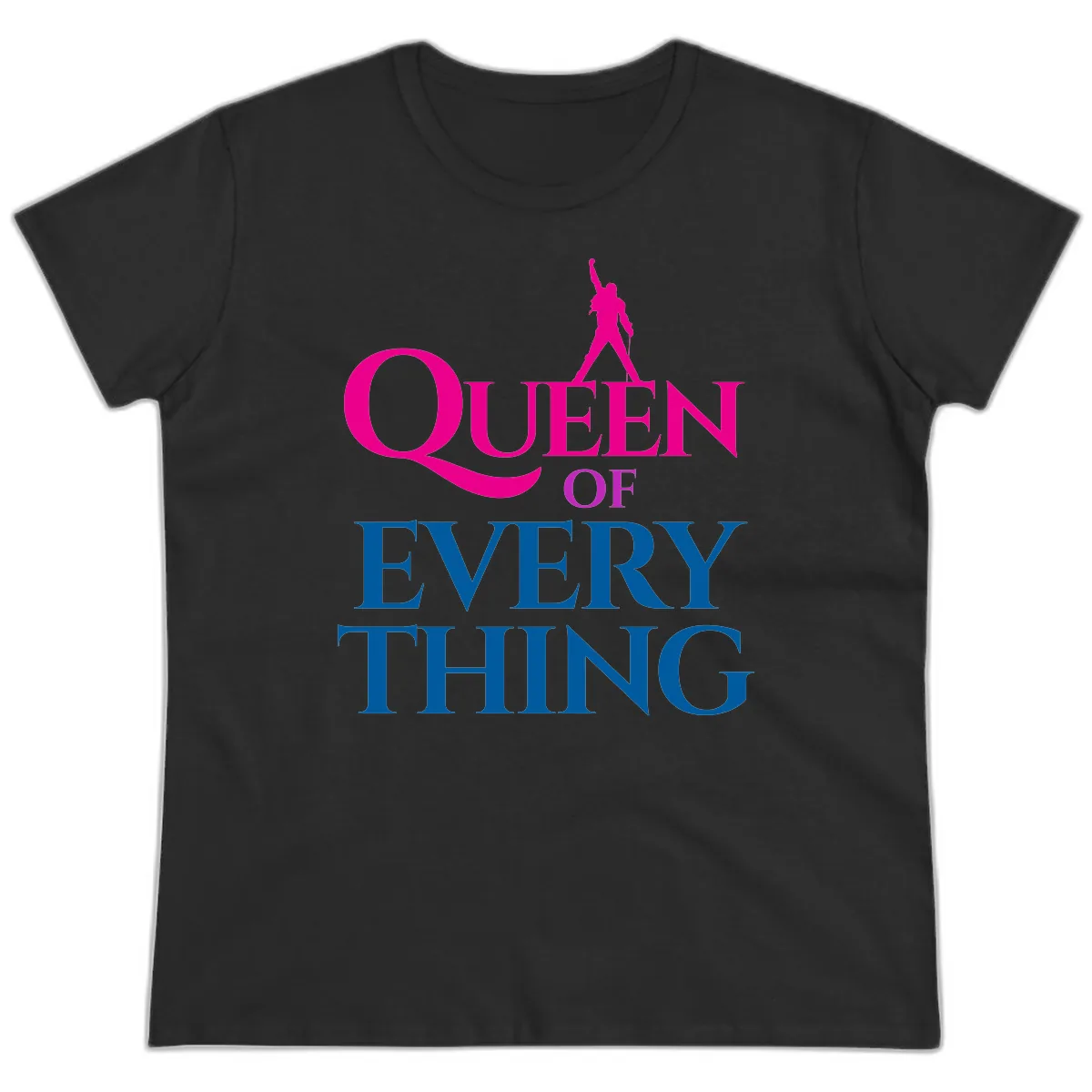 Queen Of Every Thing Ladies Tee in Black