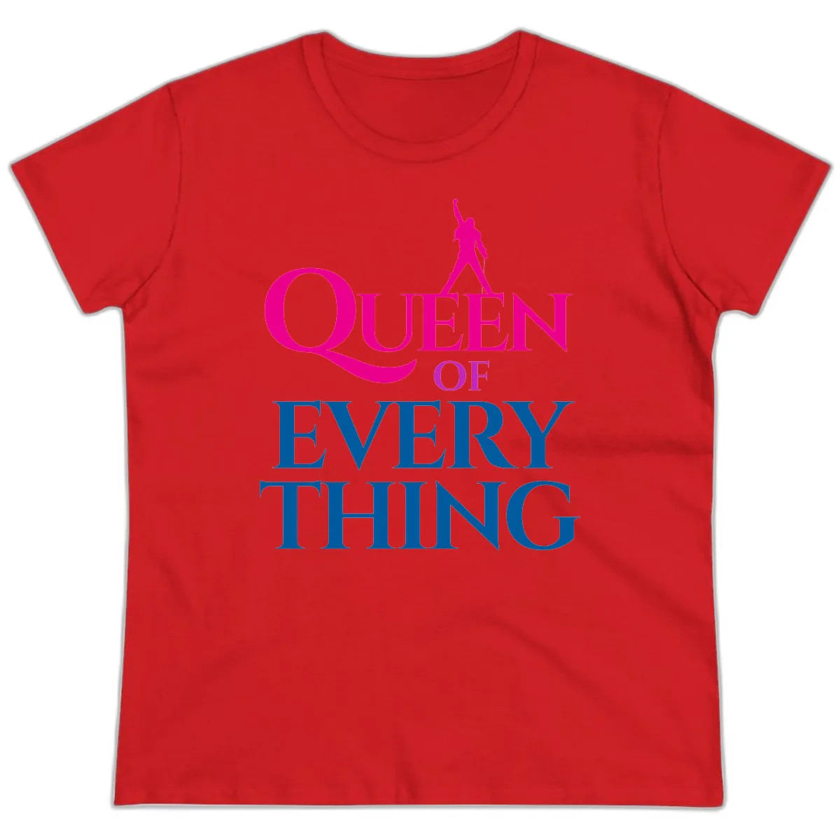 Queen Of Every Thing Ladies Tee in Red